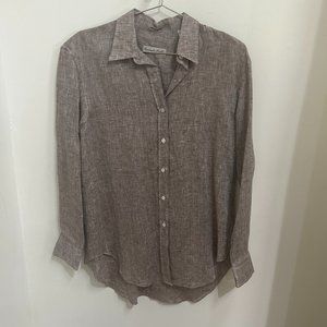 Reddish Linen Maffeis Button Down Shirt